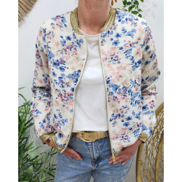 Bombers femme rose et bleu Idalia