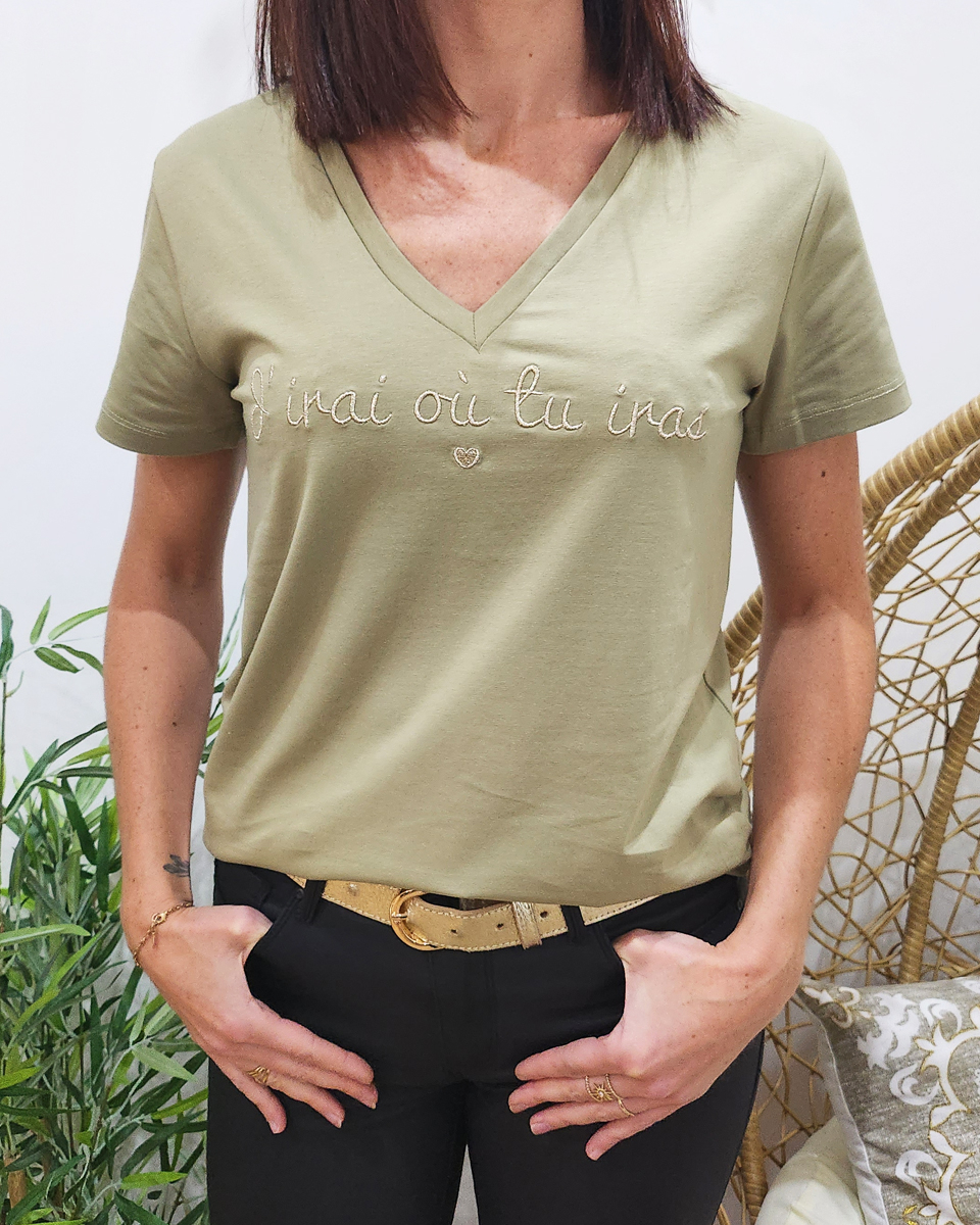 Tee shirt femme discount chic